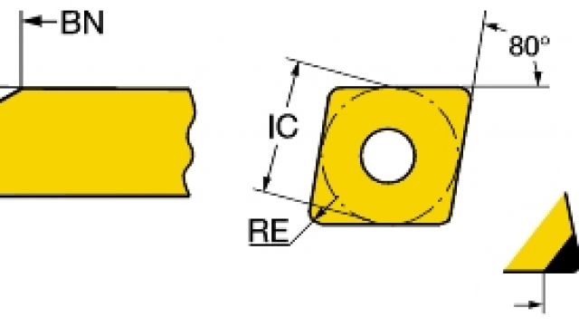 氧化铝陶瓷80度菱形车刀片CNGA160