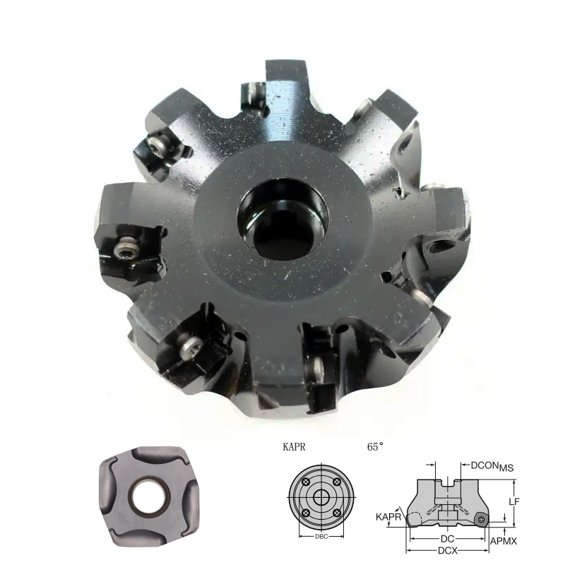 65度铣刀盘80mm数控面铣刀R365-