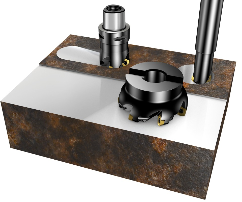 419五刃高进给面铣刀32-100mm